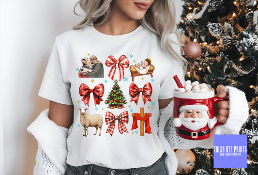 DTF HOLY FAMILY CHRISTMAS COLLAGE TRANSFER