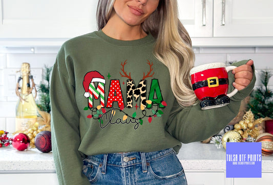 DTF MAMA CLAUS TRANSFER