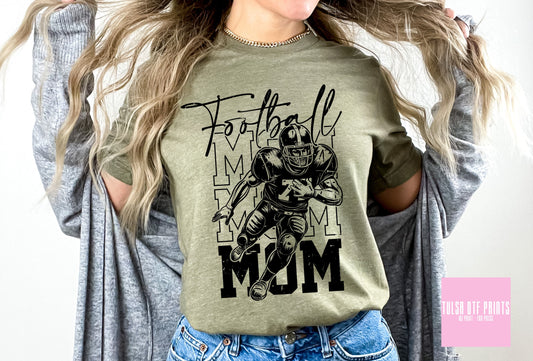 DTF FOOTBALL MOM CLASSIC RETRO TRANSFER