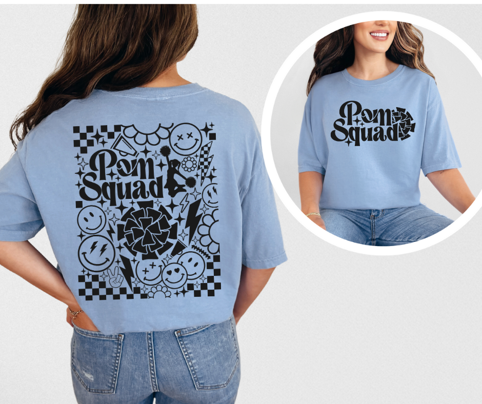 DTF RETRO POM SQUAD W/ POCKET TRANSFER