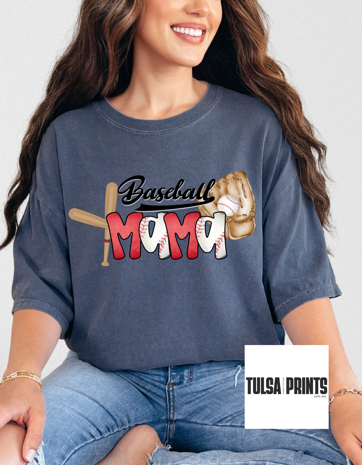 DTF BASEBALL MAMA BASIC TRANSFER