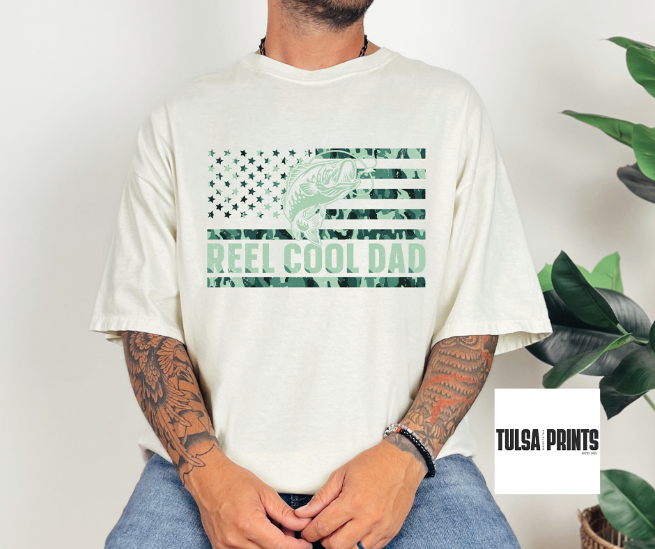DTF REEL COOL DAD FLAG TRANSFER