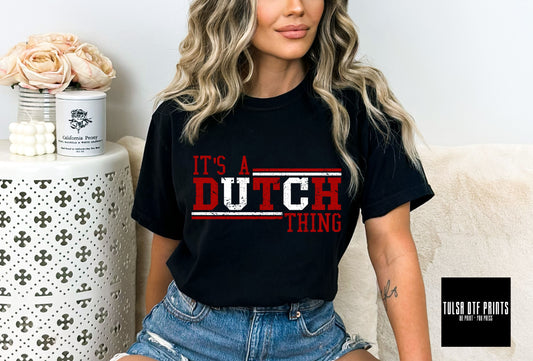 DTF IT'S A DUTCH THING RED/WHITE TRANSFER