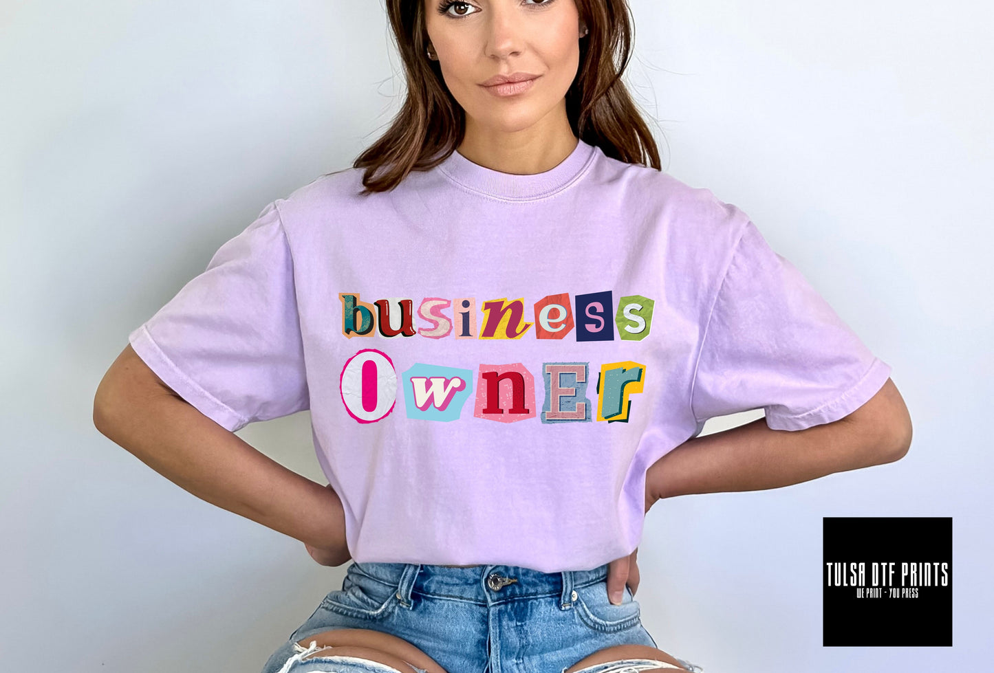 DTF BUSINESS OWNER CUTOUT LETTERS TRANSFER