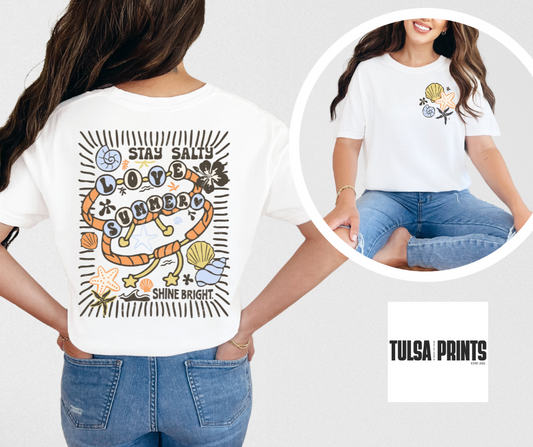 DTF SHINE ON, SUMMER W/POCKET TRANSFER