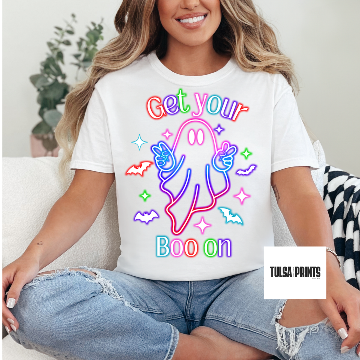 DTF NEON GET YOUR BOO ON TRANSFER