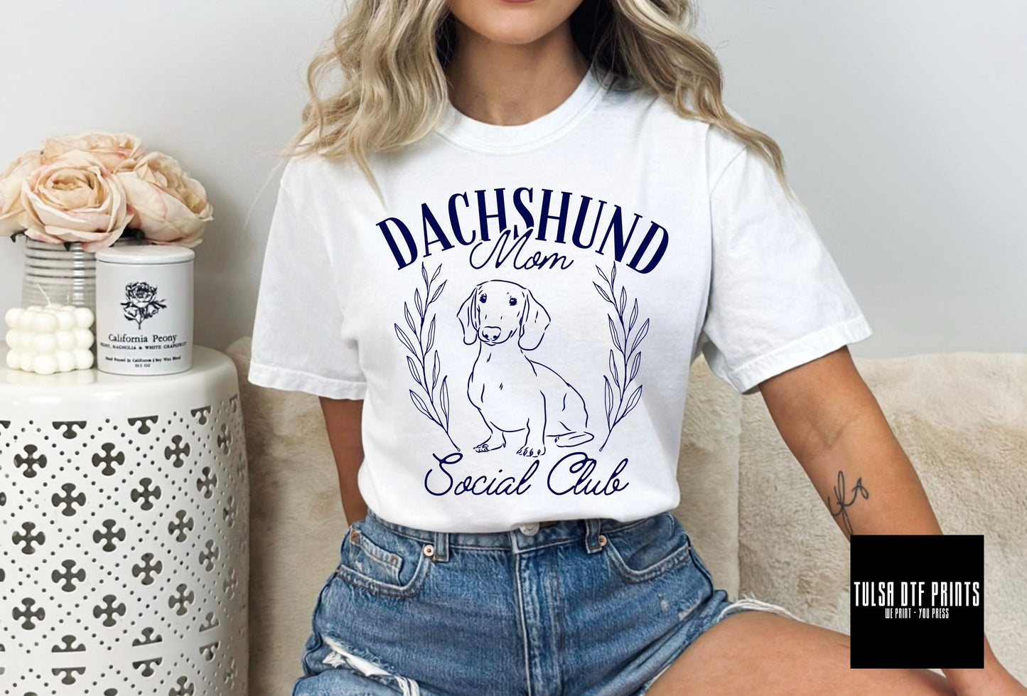 DTF DACHSHUND MOM SOCIAL CLUB TRANSFER