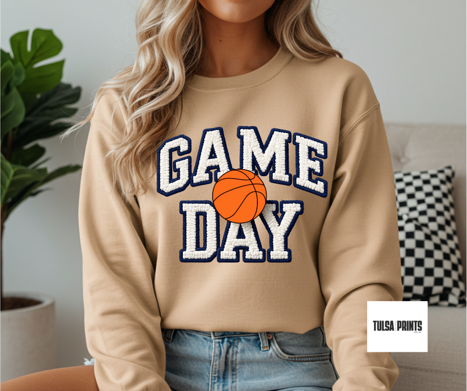 DTF GAME DAY EMBROIDERED TRANSFER