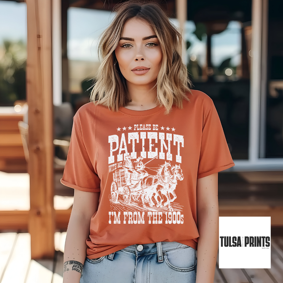 DTF I'M FROM THE 1900S COWBOY WESTERN (4 COLORS AVAIL.) TRANSFER