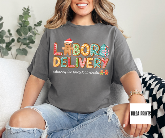 DTF GINGERBREAD LABOR & DELIVERY TRANSFER