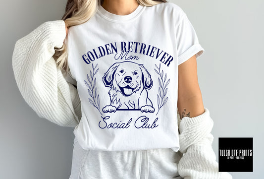 DTF GOLDEN RETRIEVER MOM SOCIAL CLUB TRANSFER