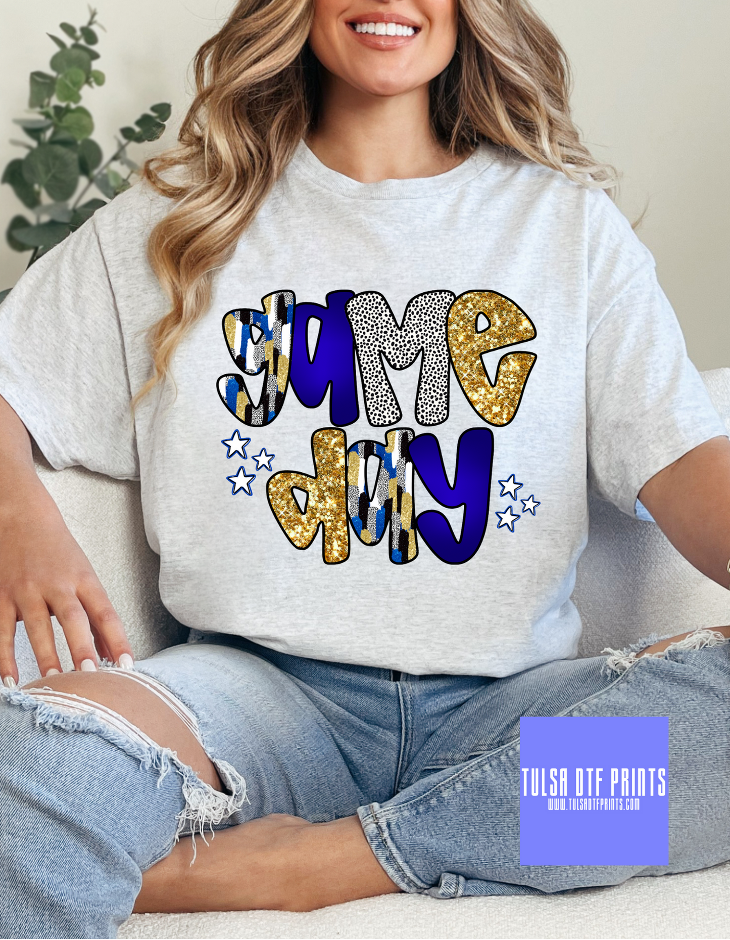DTF GAME DAY BRUSHSTROKE (MULITPLE COLORS) TRANSFER