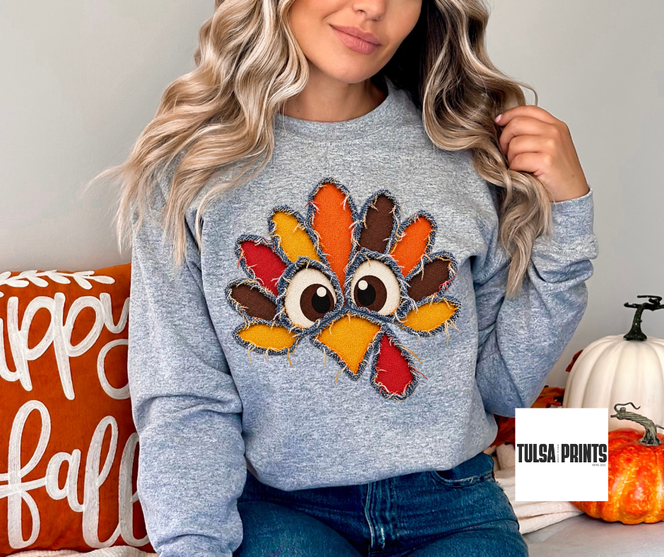 DTF PEEKING TURKEY TRANSFER