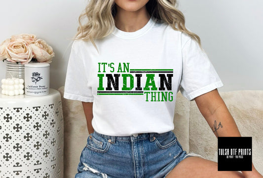 DTF IT'S AN INDIAN THING GREEN/BLACK TRANSFER