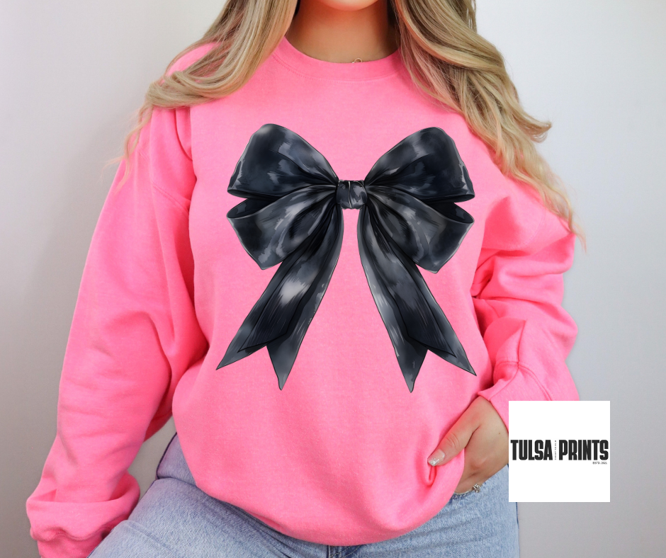 DTF BLACK SIMPLE BOW TRANSFER