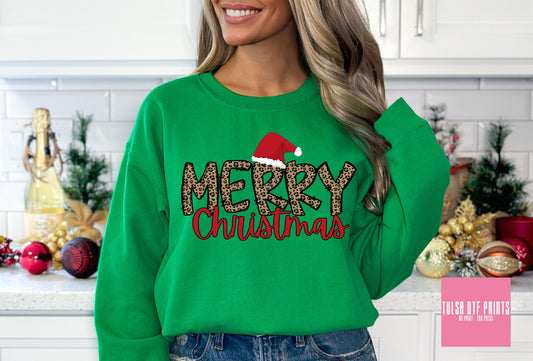 DTF MERRY CHRISTMAS LEO LETTERS TRANSFER