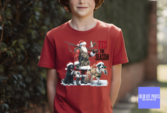 DTF TIS THE SEASON SANTA HUNTING TRANSFER