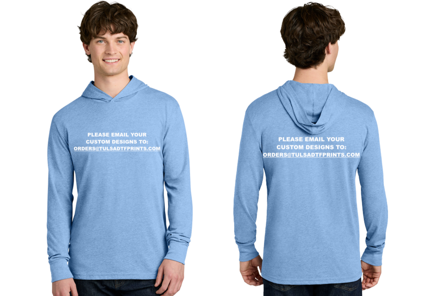 NEXT LEVEL CVC LONG SLEEVE HOODIE 6221 (Completed Shirt) (Front & Back)