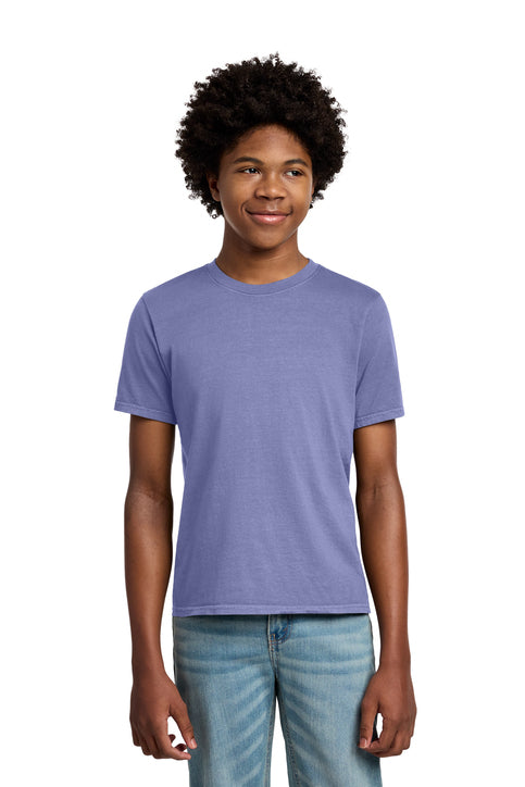 PORT & CO YOUTH BEACH WASH GARMENT-DYE TEE (Completed Shirt)