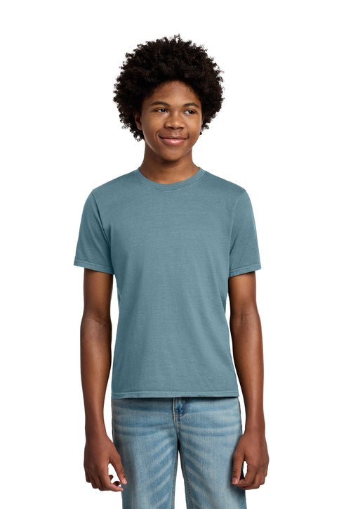 PORT & CO YOUTH BEACH WASH GARMENT-DYE TEE (Completed Shirt)