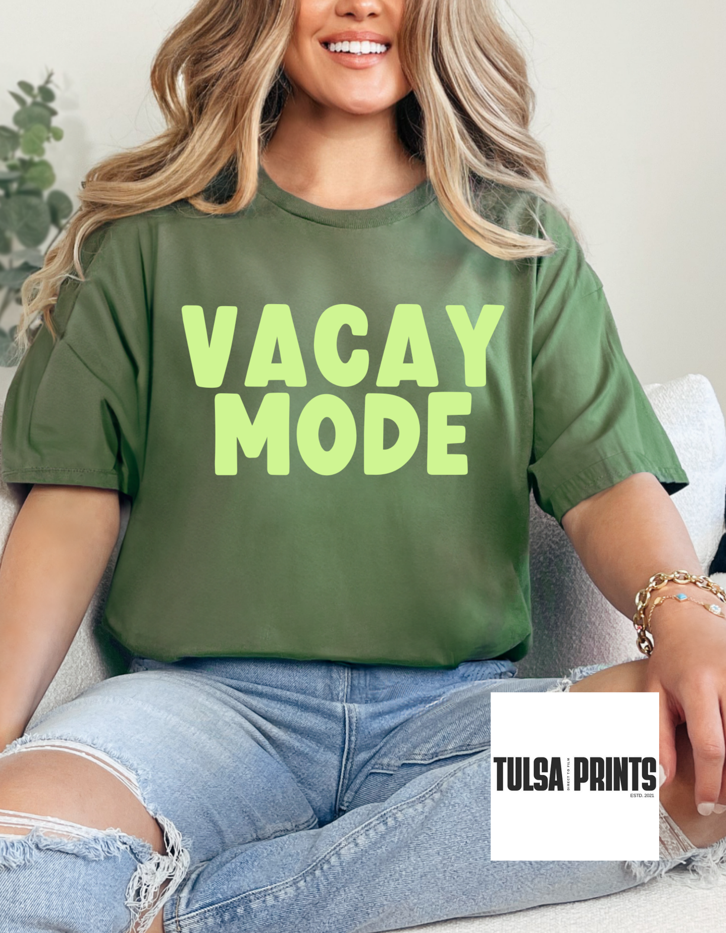 DTF VACAY MODE PASTEL TRANSFER