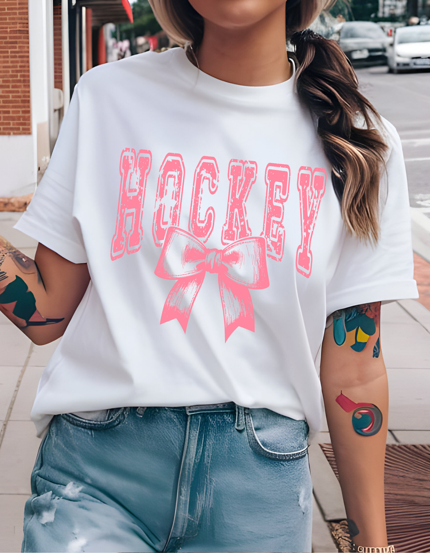 DTF HOCKEY BOW TRANSFER