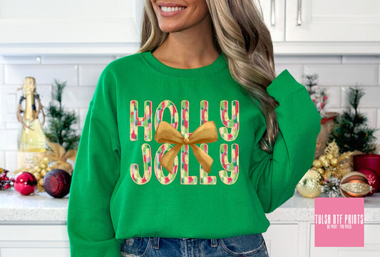 DTF COQUETTE HOLLY JOLLY DOODLE TRANSFER