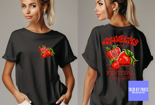 DTF STRAWBERRY FESTIVAL EST. 1968 W/ POCKET TRANSFER