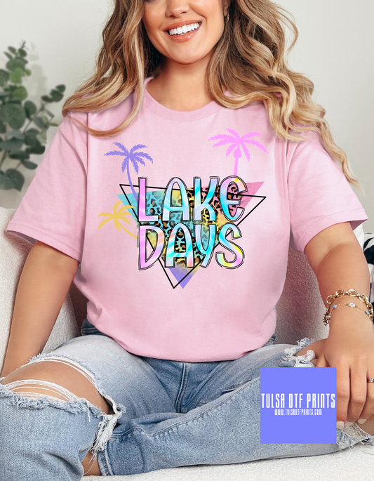 DTF PASTEL LAKE DAYS TRANSFER