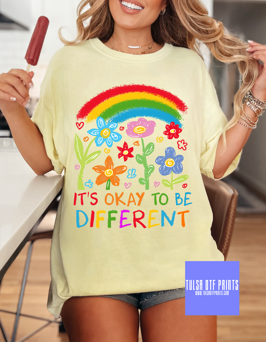 DTF ITS OK TO BE DIFFERENT TRANSFER