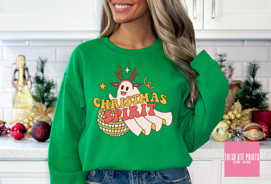 DTF CHRISTMAS SPIRIT RETRO TRANSFER