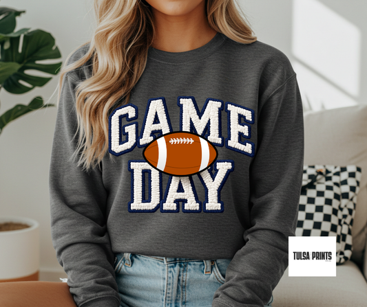 DTF GAME DAY EMBROIDERED TRANSFER