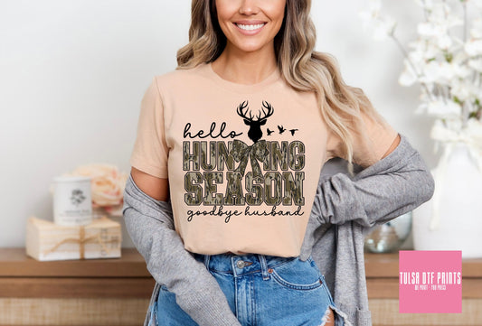 DTF HELLO HUNTING SEASON - GOODBYE HUSBAND TRANSFER