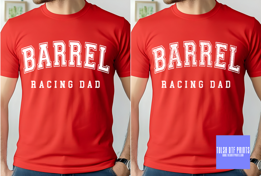 DTF BARREL RACING DAD (2 COLORS AVAIL.) TRANSFER