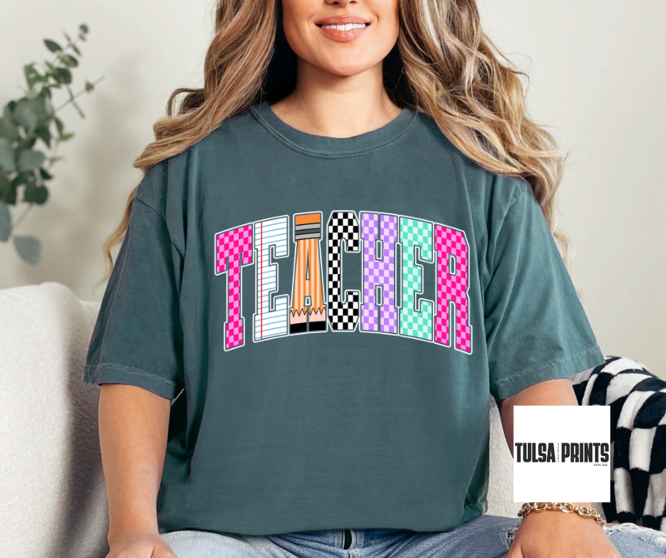 DTF CHECKERED CLASSROOM CREW TRANSFER