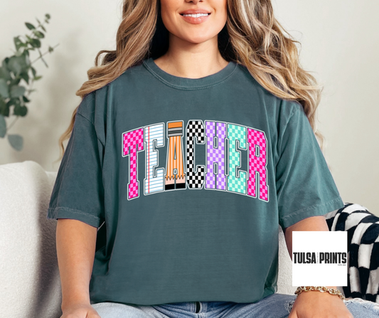 DTF CHECKERED CLASSROOM CREW TRANSFER