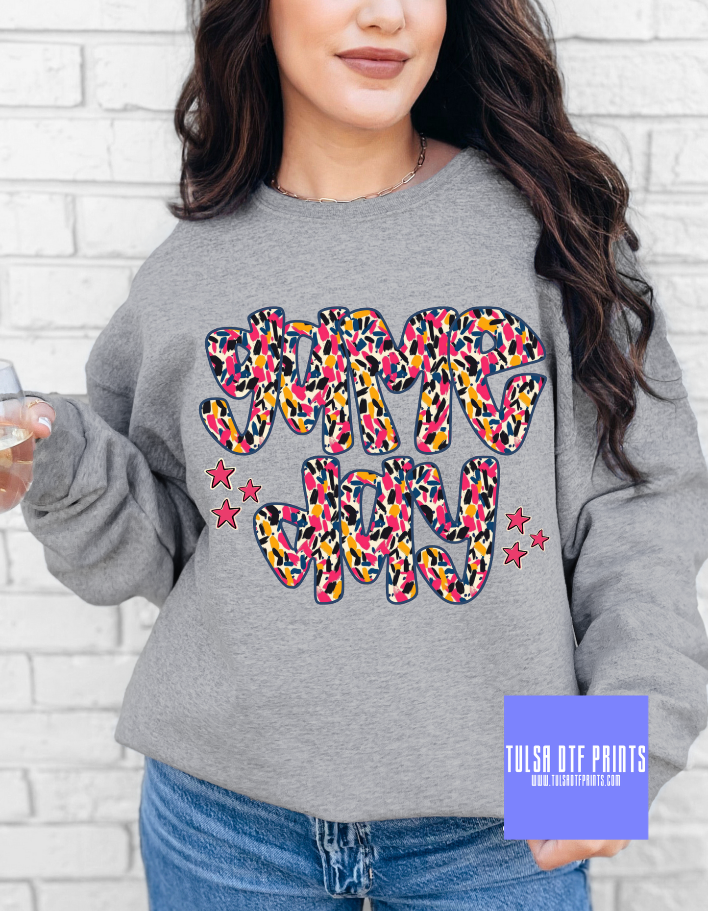 DTF GAME DAY BRUSHSTROKE (MULITPLE COLORS) TRANSFER