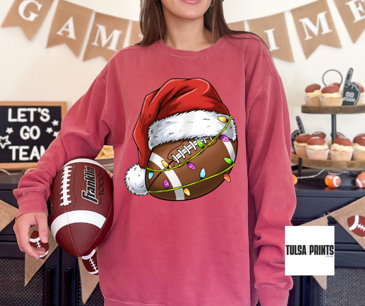DTF CHRISTMAS LIGHTS FOOTBALL TRANSFER
