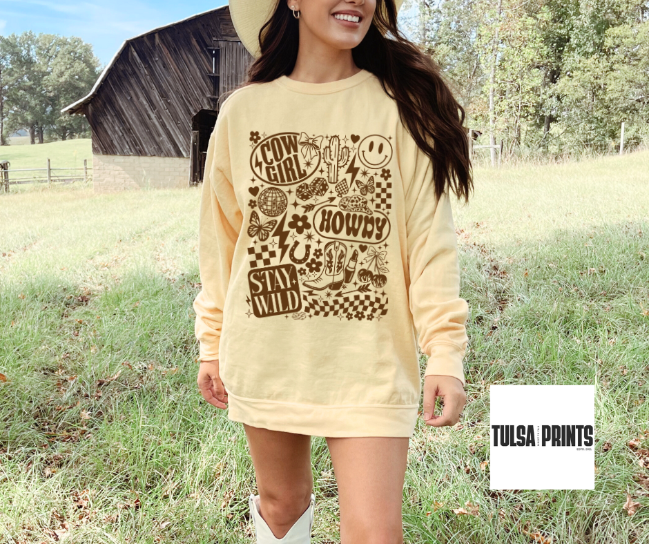 DTF STAY WILD COWGIRL COLLEGE TRANSFER
