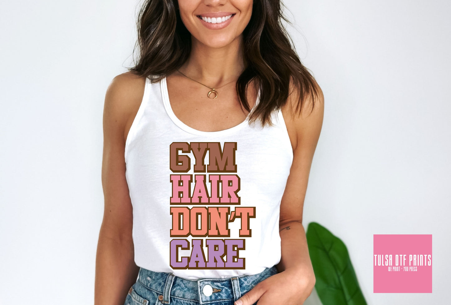 DTF GYM HAIR DON'T CARE TRANSFER
