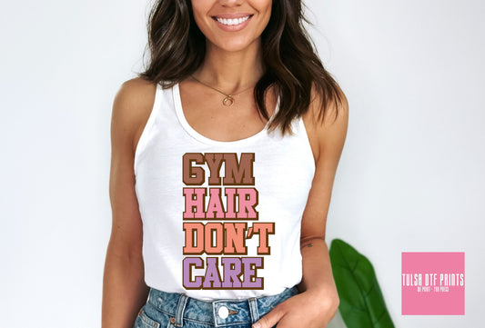 DTF GYM HAIR DON'T CARE TRANSFER