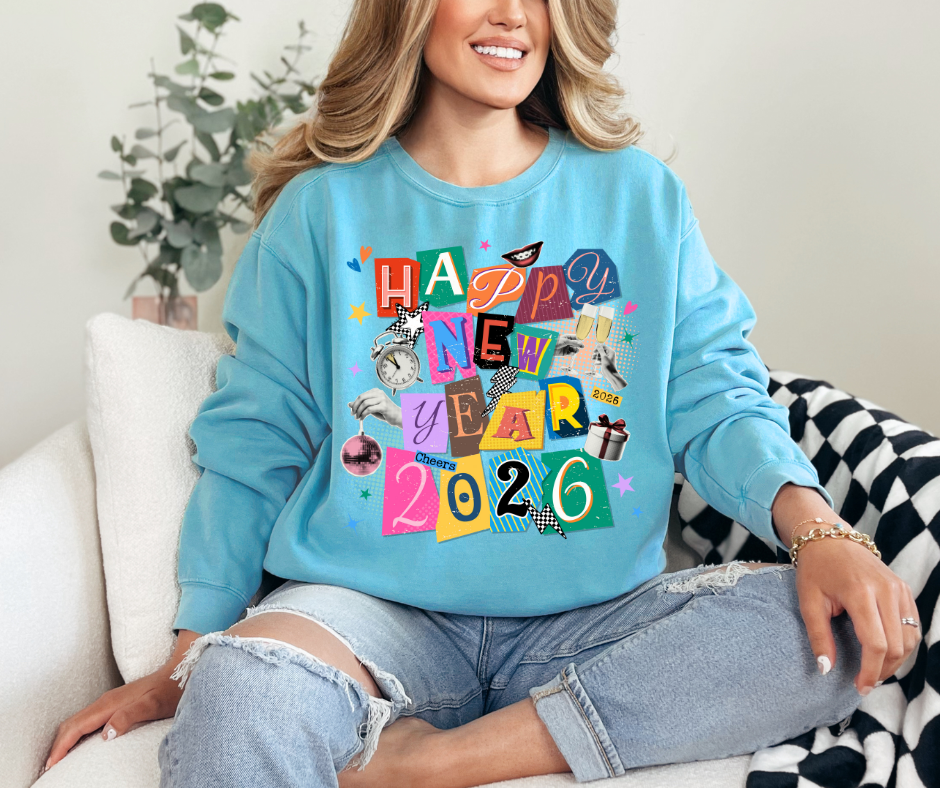 DTF MAGAZINE LETTERS NEW YEAR 2026 TRANSFER