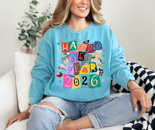 DTF MAGAZINE LETTERS NEW YEAR 2026 TRANSFER