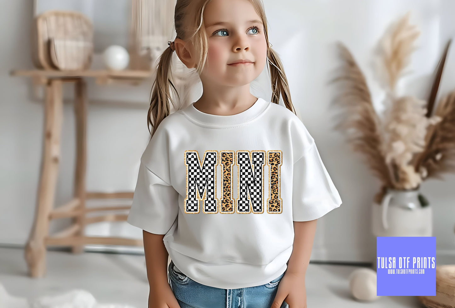 DTF MINI CHECKERED & LEO TRANSFER