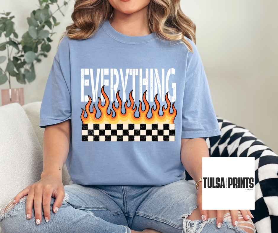 DTF EVERYTHINGS ON FIRE TRANSFER