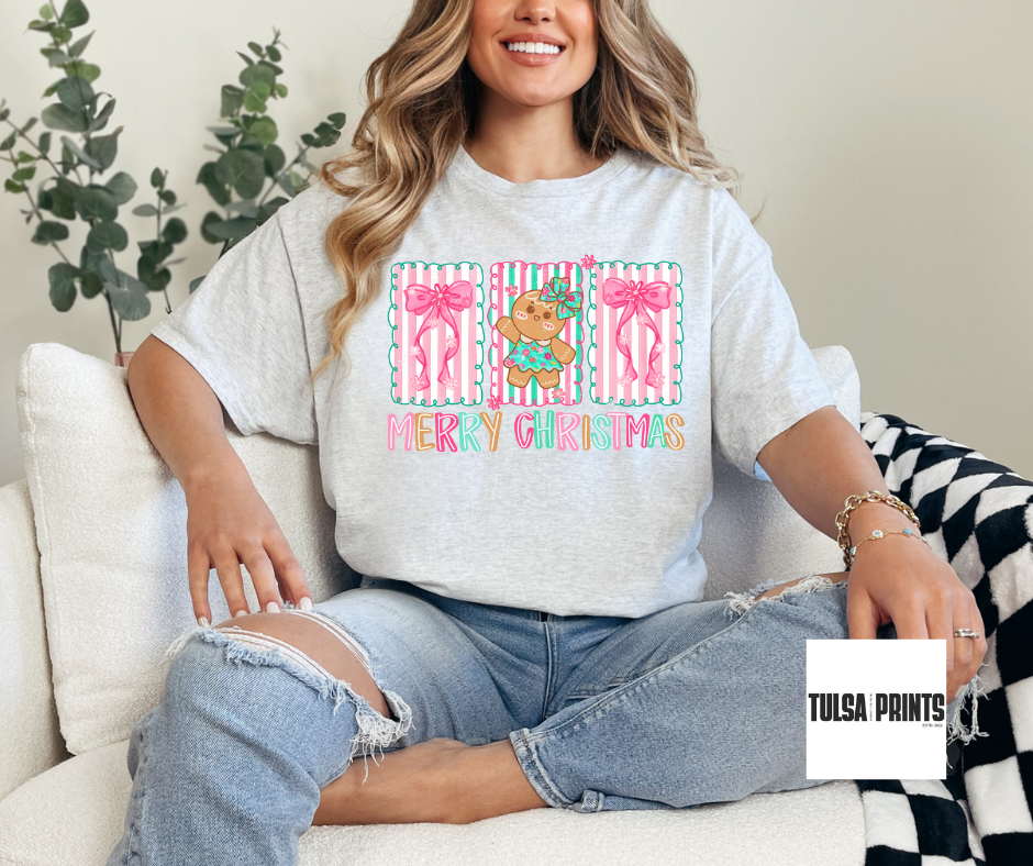 DTF CHRISTMAS CUTE GINGERBREAD TRANSFER
