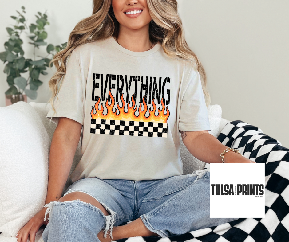 DTF EVERYTHINGS ON FIRE TRANSFER