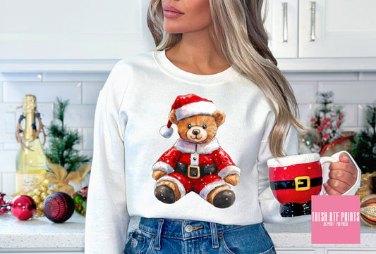 DTF SANTA TEDDY BEAR TRANSFER