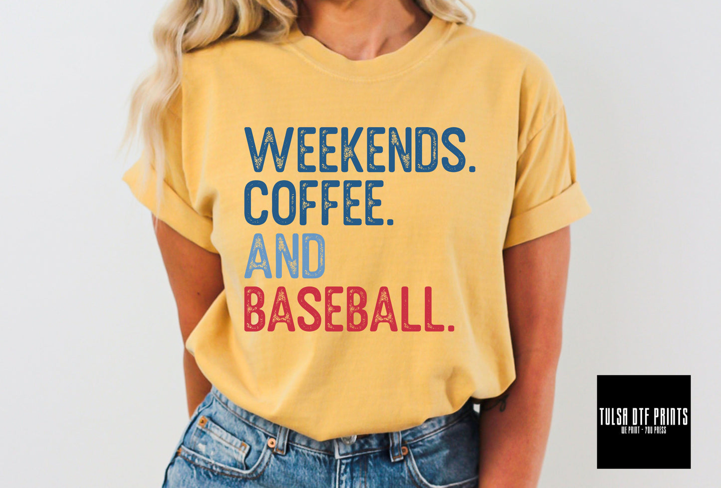 DTF WEEKENDS. COFFEE. AND BASEBALL. TRANSFER