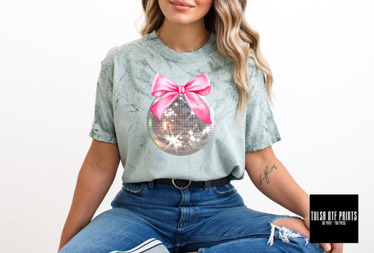 DTF COQUETTE DISCO BALL TRANSFER